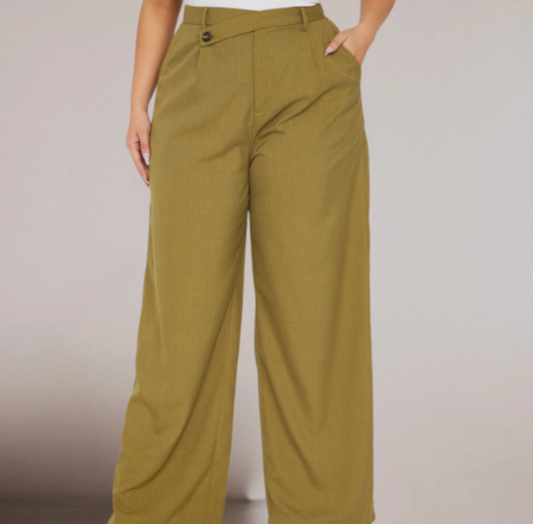 Vogue Crossover Wide-Leg Trousers