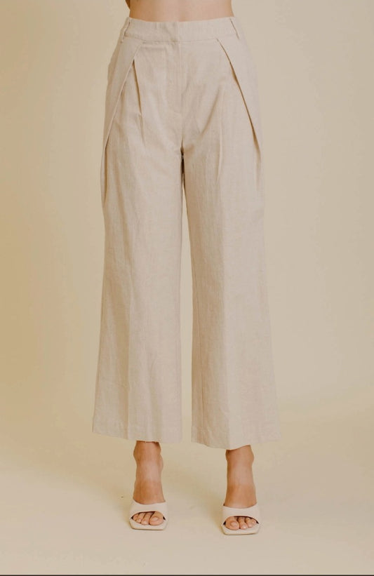 Timeless Oatmeal Luxe Trousers