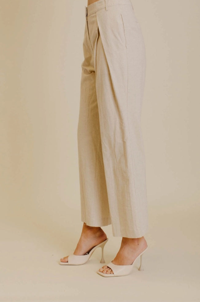 Timeless Oatmeal Luxe Trousers