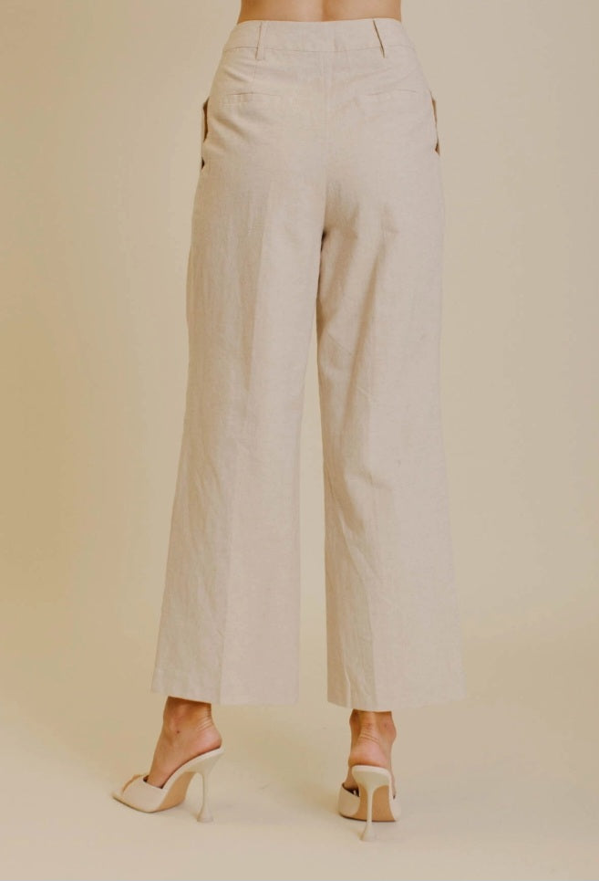 Timeless Oatmeal Luxe Trousers