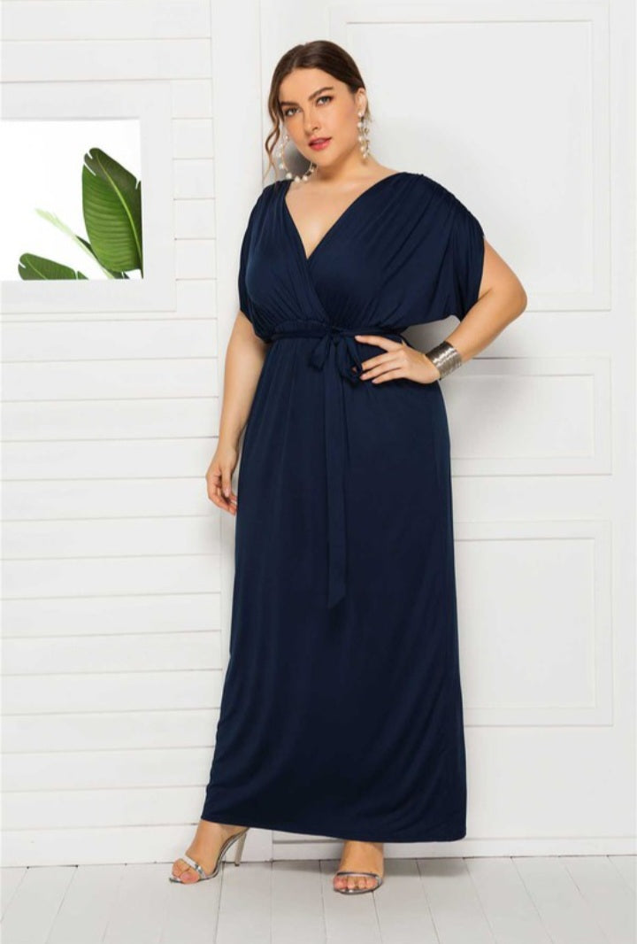 Shirred Elegance Maxi