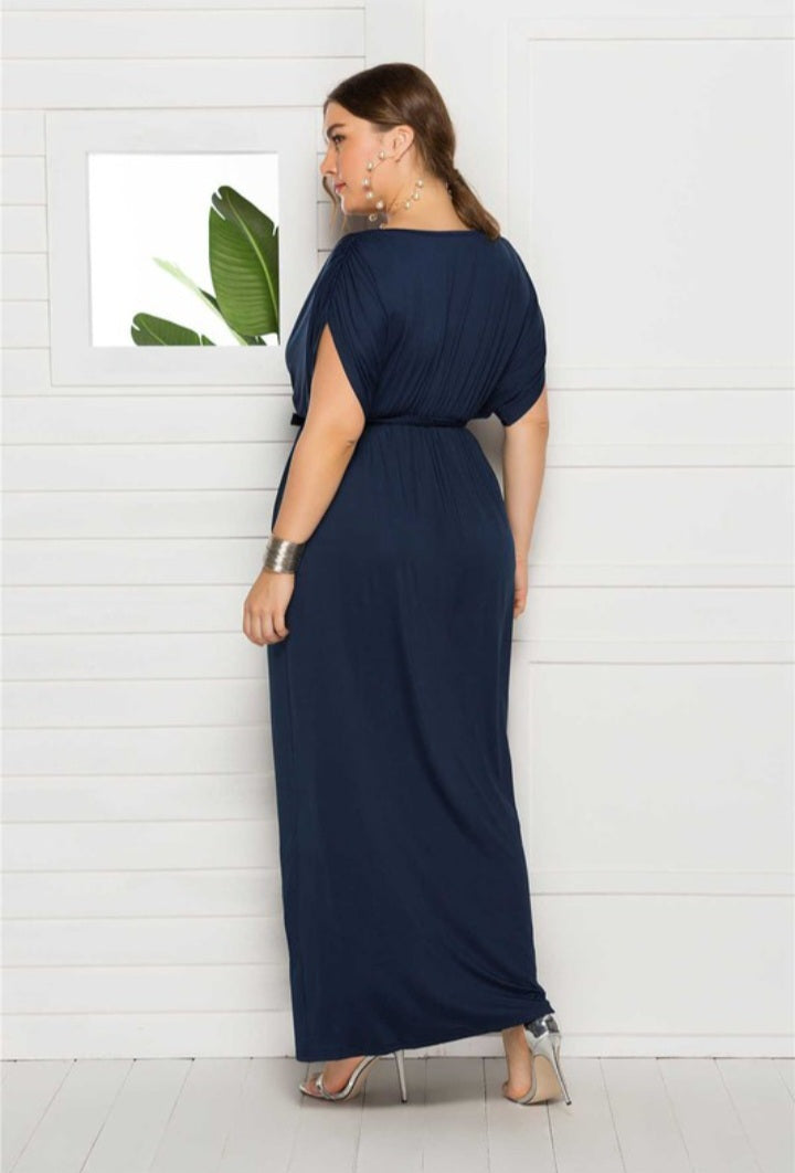 Shirred Elegance Maxi